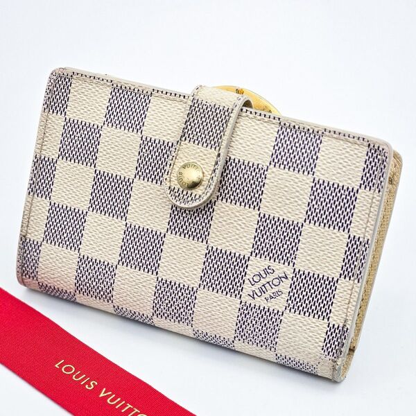 ルイヴィトン 折り財布 ダミエアズール ポルトフォイユ 新型 ヴィエノワ ヴィトン Louis Vuitton コンパクト