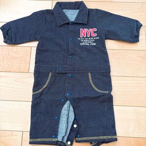 NYC ロンパース デニム風 60-70サイズ