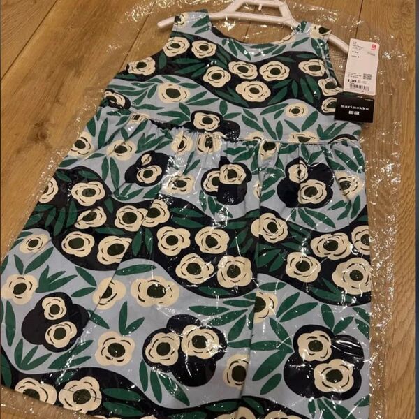 ユニクロ マリメッコ ワンピース ノースリーブ size100 ワンピース