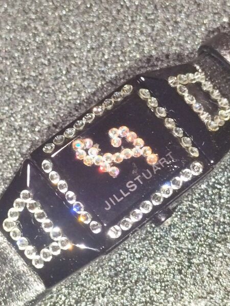 JILL STUART 腕時計 ラインストーン レディース ブラック系