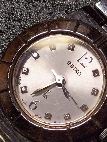 SEIKO 腕時計 レディース 4N21-2840 シルバー系 SEIKOルキア 10Pダイヤインデックス