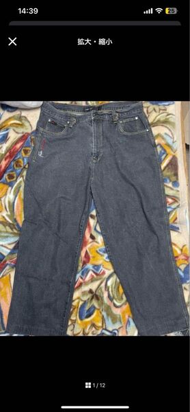 FUBU ブラック デニム 00s W40 L32?