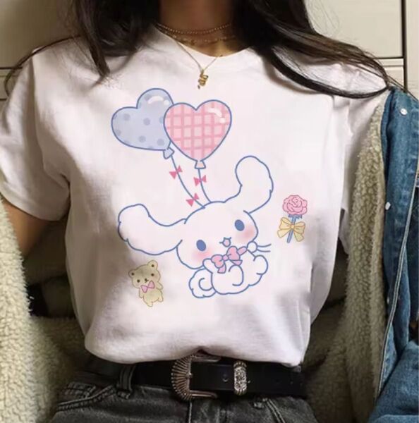 最終価格!シナモンロール ハート風船2個レディース 女性 ホワイト 表記はSサイズですが、日本人にはMからLサイズに相当