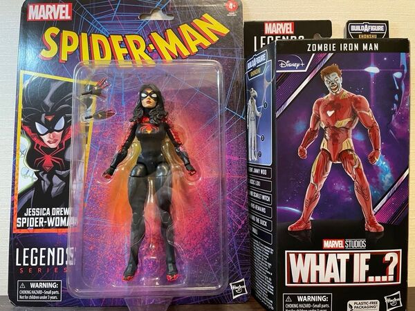 【新品未使用品箱なし2体】マーベルレジェンド スパイダーウーマンvsゾンビアイアンマン