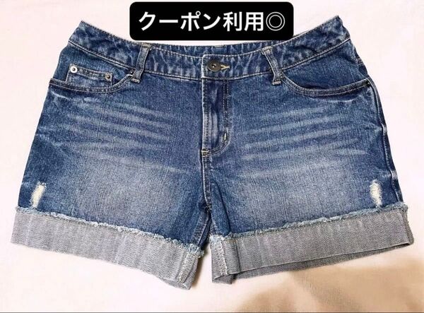 デニム ショートパンツ 半ズボン 短パン ズボン ブルー 青 平成 ヴィンテージ レディース ニッセン Nissen Y2K