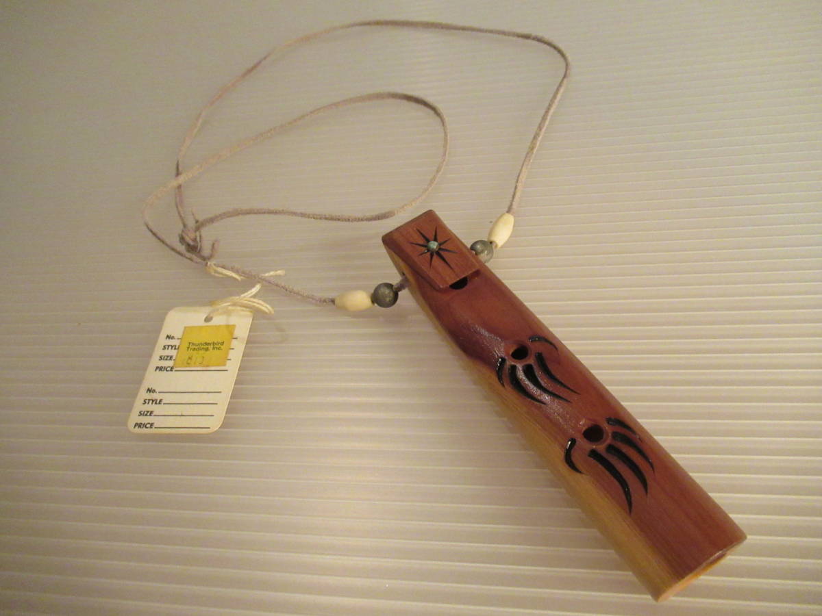 纳瓦霍长笛手工制作颈链, 其中的一种, 颈链, 皮革, 茶