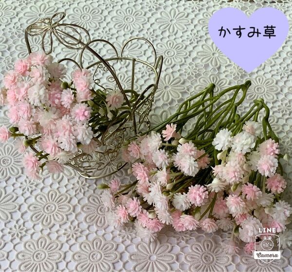 かすみ草 造花 ピンク10本