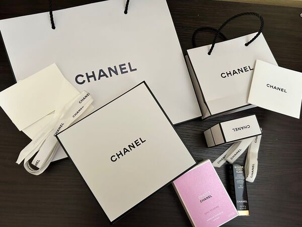 CHANEL シャネル 空箱 ギフトボックス セット カード・リボン付き
