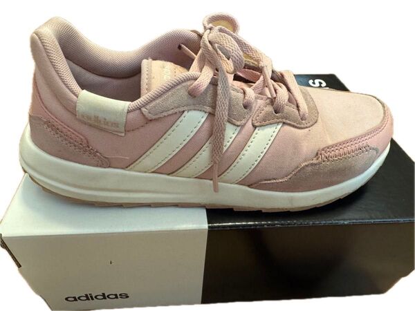 adidas スニーカー ピンク22.5 ジュニア用