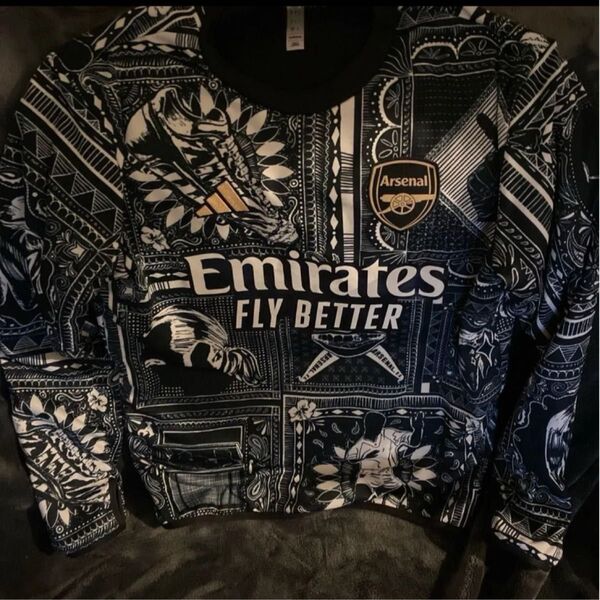 2023-2024シーズン アーセナル Pre-Match Warm Top プレマッチ イアンライト 大人Mサイズ 正規品
