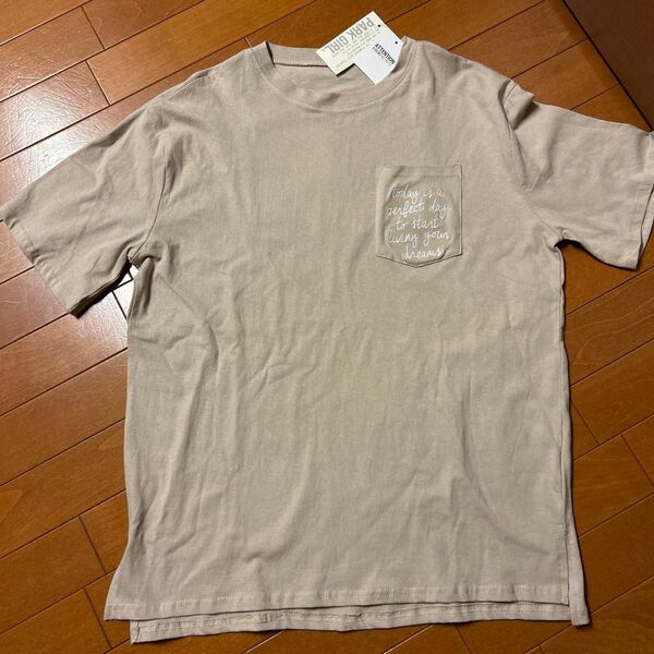 Tシャツ ベージュ M~Lサイズ レディース