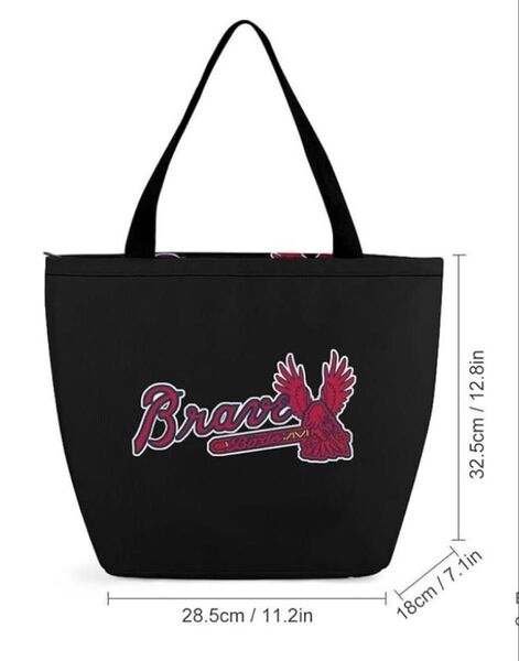 Atlanta Braves ロゴ入りトートバッグ【ユニセックス】