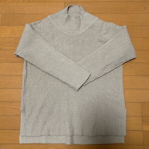 AZUL by moussy サイドスリットルーズニット ベージュ Mサイズ