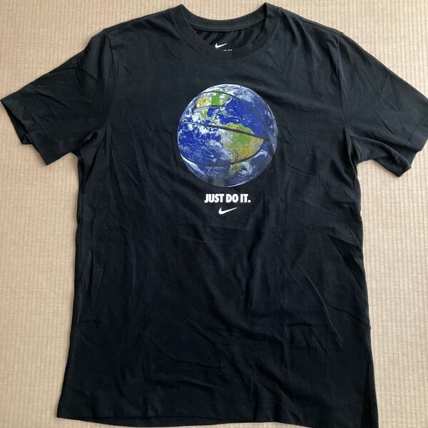 NIKE Tシャツ 地球柄 黒 ブラック プリント