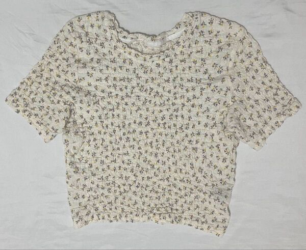 小花柄 半袖 半袖Tシャツ SHEIN 花柄 トップス Y2K バレエコア トレンド Tシャツ クルーネック