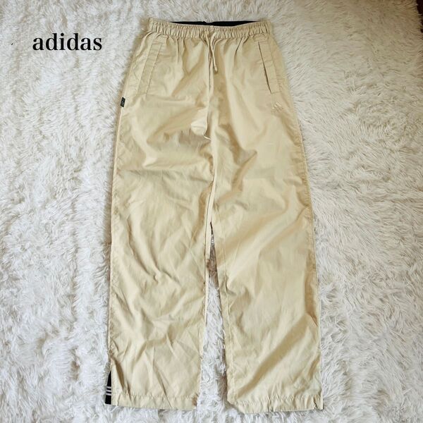 アディダス adidas ウインドブレーカーパンツ 薄手 ウエストゴム スポーツ トレーニング ランニング アウトドア Mサイズ