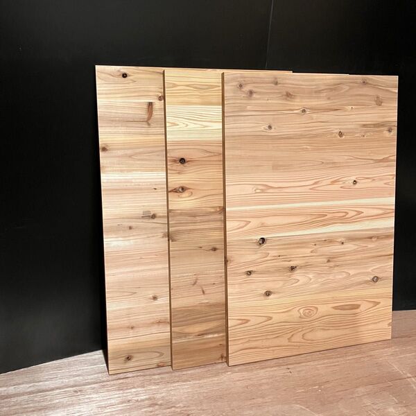 処分特価 木材端材 国産杉 60×90cm 厚み2.4cm 3枚組 木工DIYや工作に