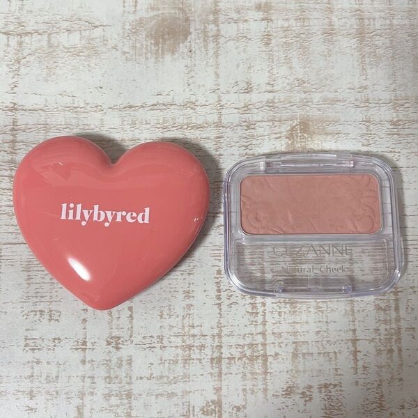 lilybyred LUV BEAM CHEEK BALM 03 と セザンヌ ナチュラルチークN 2つセット
