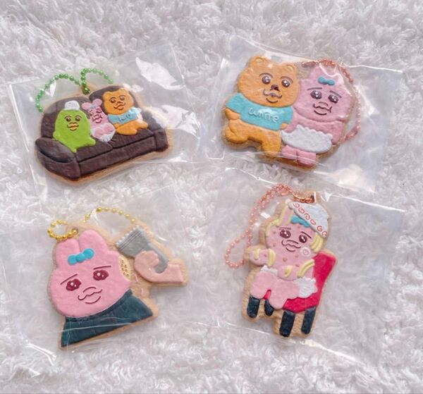 おぱんちゅうさぎ クッキーチャームコット 4点 セット