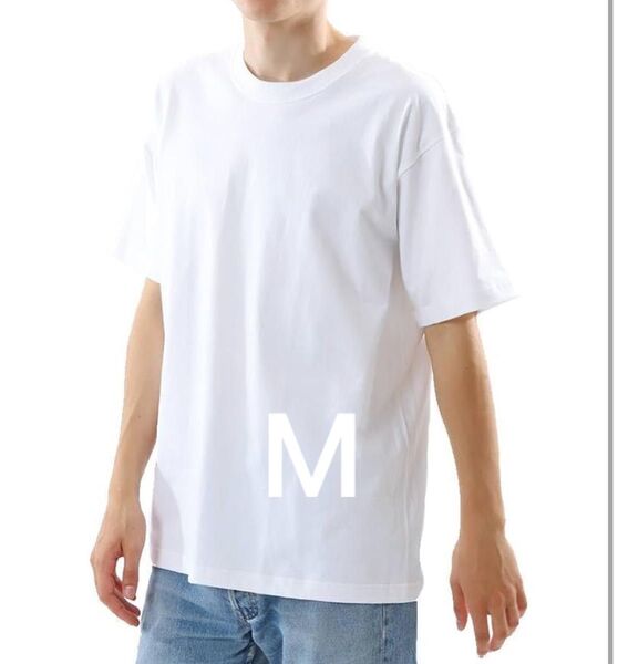 【ホワイトM】 ヘインズ Hanes BEEFY-T Tシャツ (H5180) ビーフィー 半袖