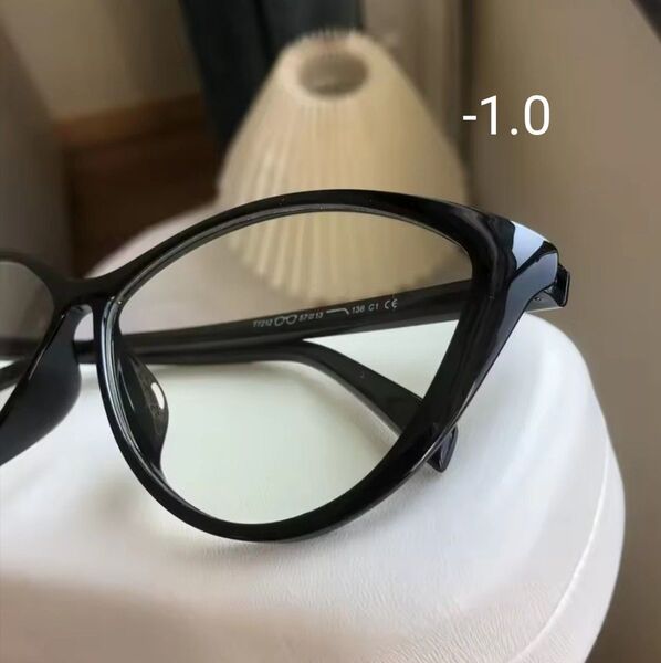 近視用簡易メガネ -1.0 ブラック