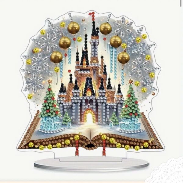ダイヤモンドアート アクスタ 夢の国 の クリスマス ダイヤモンドペイント