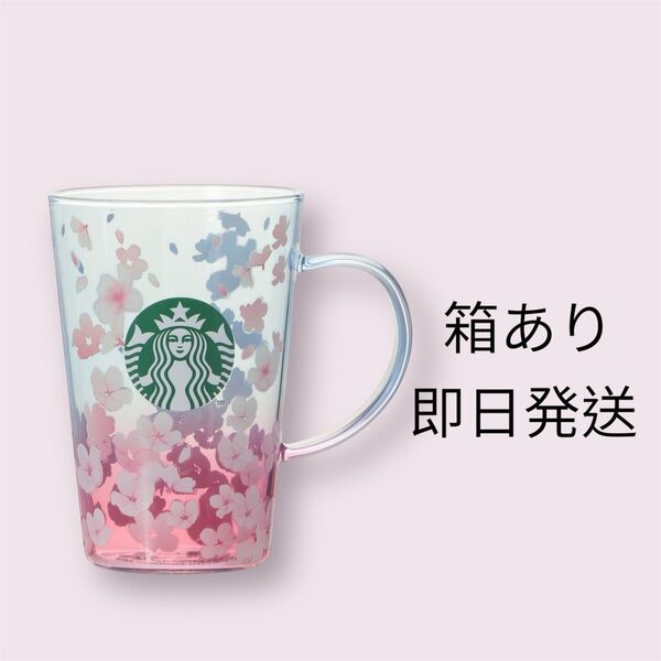 スターバックス SAKURA2025耐熱グラスマグスプリング シーズン ブレンド 414ml