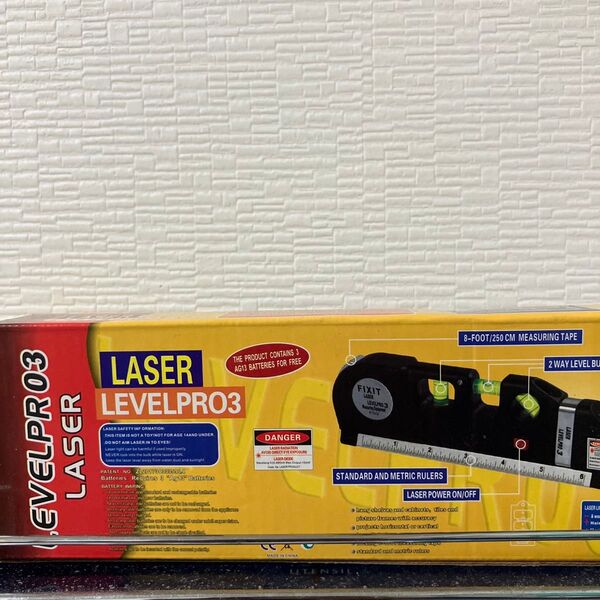 FIXIT LASER LEVELPRO3 レーザーレベル 水平器 測定器 メジャー