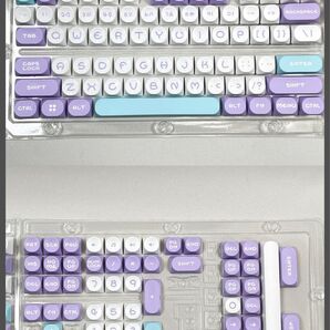 AJAZZ Sea Salt Purple Keycap 122キー MOA ダブルショット