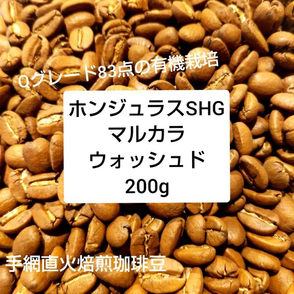 手網直火焙煎珈琲豆ホンジュラス マルカラ ウォッシュド200g