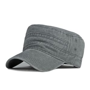 グレー ワークキャップ メンズキャップ CAP フリーサイズ コットン100% アメカジ ユーズド風 ワイルド 帽子 かっこいい