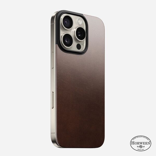 NOMAD Magnetic Leather Back iPhone16 Pro ブラウン iPhoneケース magsafe