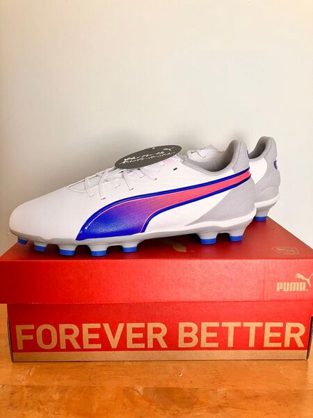 プーマ PUMA キング マッチ HG/AG+MID JR 24.5cm 定価 7480円 新品 未使用 白 ホワイト