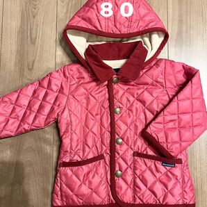 美品.*ミキハウスMIKIHOUSE キルティングジャケット 80センチ