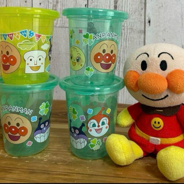 アンパンマン ぬいぐるみ 蓋付きカップ 1歳 プラスチック タンブラー コップ