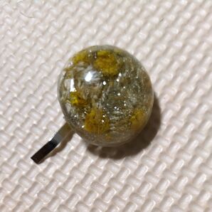 ハンドメイド レジン ヘアフック 花