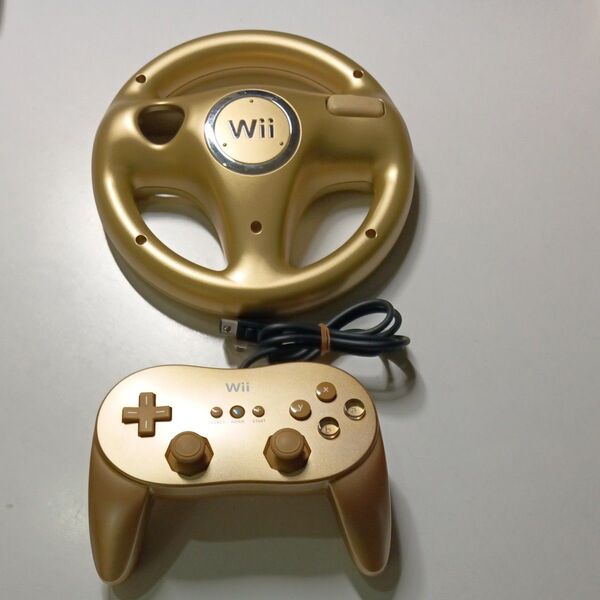 Wii ゴールドハンドル クラシックコントローラーpro 動作確認済み