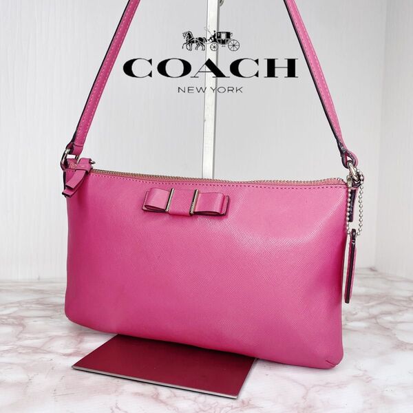 351 COACH コーチ レザー ショルダーバッグ