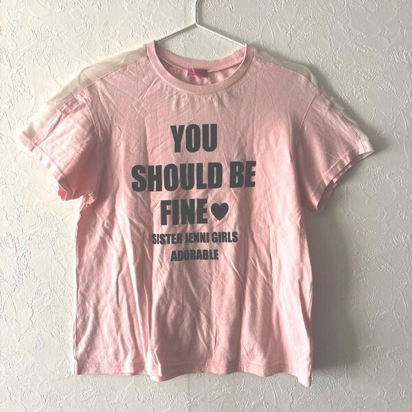 SISTER JENNI☆シスタージェニー 半袖Tシャツ ピンク キッズ 140