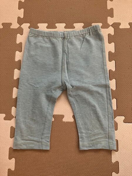 UNIQLO レギンス七分丈 ライトブルー 100