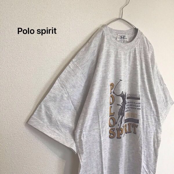Polo Spirits ポロスピリッツ 半袖Tシャツ 白 ホワイト L