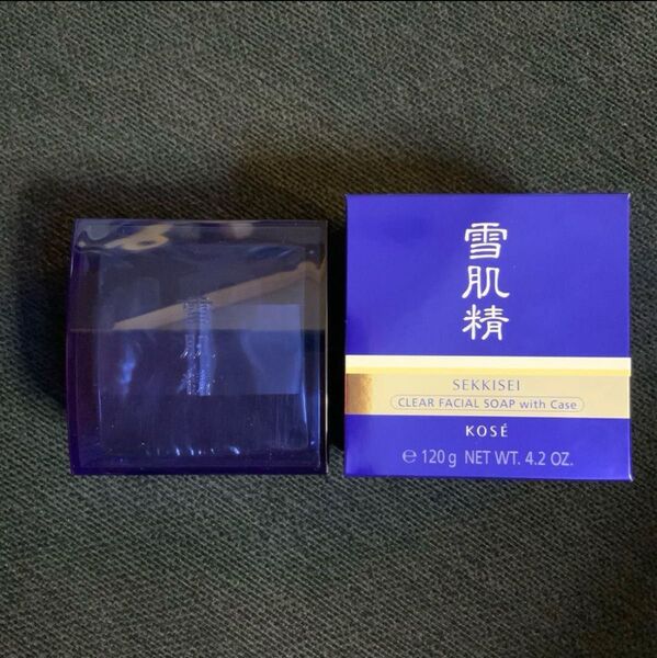 雪肌精 クリアフェイシャルソープ 120g(ケース付)