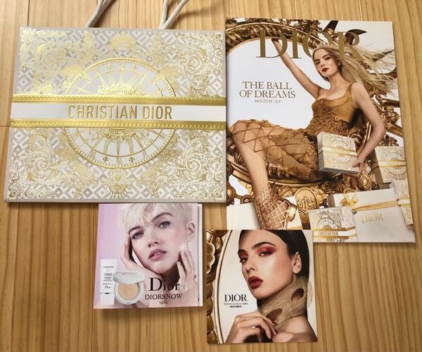 最終★5/15まで★Dior ホリデー ラッピング ホリデーカタログ2024 ファンデーションサンプル