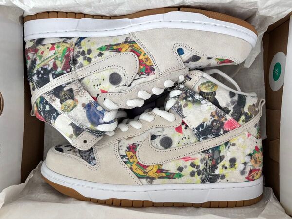 Supreme × Nike SB Dunk High "Rammellzee" 26.5cm 黒タグ付き