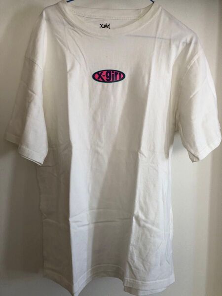 古着 x-girl ホワイトTシャツ サイズL