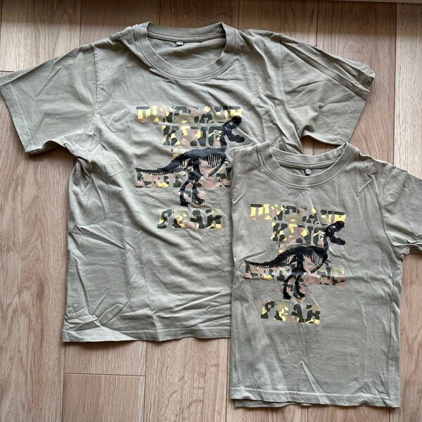 120&150cm/恐竜 Tシャツ 2枚セット