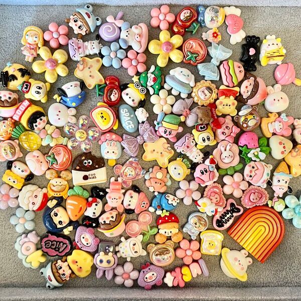 【おまけあり】まとめ売り セール レジン デコパーツ 無臭樹脂 100個 1号