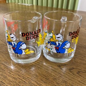 コカコーラ ディズニー ドナルドダック グラス マグカップ 2個セット