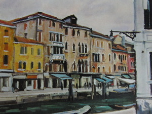 Art hand Auction Takanori Ogisu, [Cannaregio (Venedig)], Aus einem seltenen großformatigen gerahmten Kunstbuch, Italien, Ganz neu mit Rahmen, Guter Zustand, Porto inklusive, sca, Malerei, Ölgemälde, Natur, Landschaftsmalerei