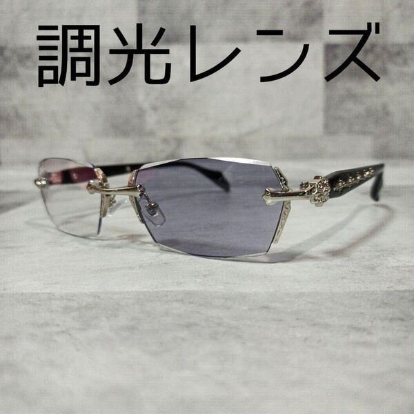 GACKT■ファッショングラス■ブラック×シルバー■調光レンズ■未使用品■⑪